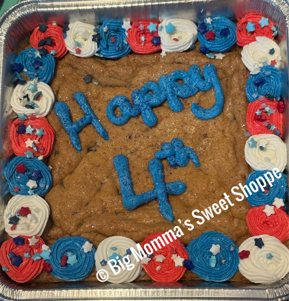 "Happy 4th" 8x8 Cookie Cake